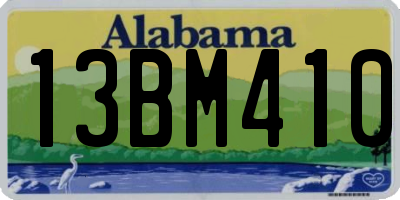 AL license plate 13BM410