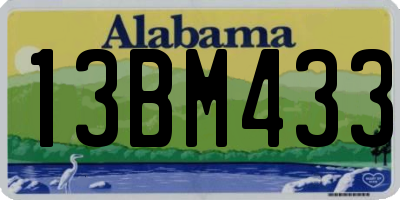 AL license plate 13BM433