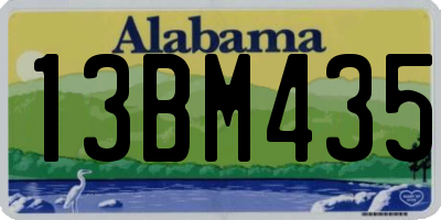 AL license plate 13BM435