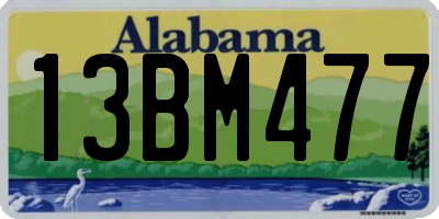 AL license plate 13BM477