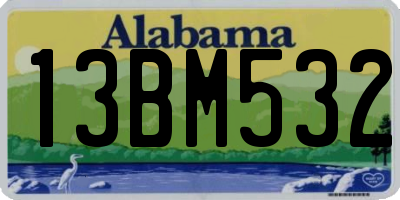 AL license plate 13BM532