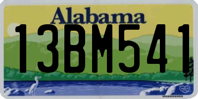 AL license plate 13BM541