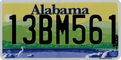 AL license plate 13BM561