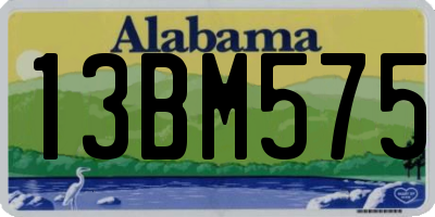 AL license plate 13BM575
