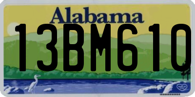 AL license plate 13BM610