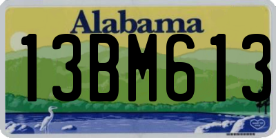 AL license plate 13BM613