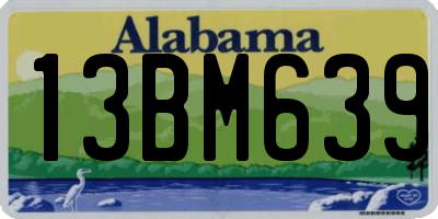 AL license plate 13BM639