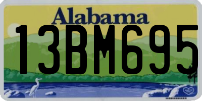 AL license plate 13BM695