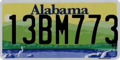 AL license plate 13BM773