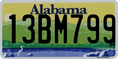 AL license plate 13BM799
