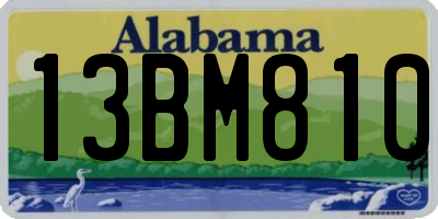 AL license plate 13BM810