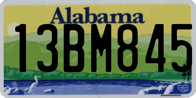 AL license plate 13BM845