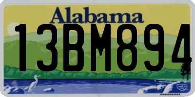 AL license plate 13BM894