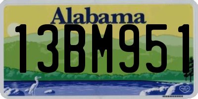 AL license plate 13BM951