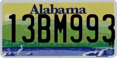 AL license plate 13BM993