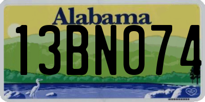 AL license plate 13BN074