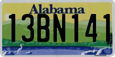 AL license plate 13BN141
