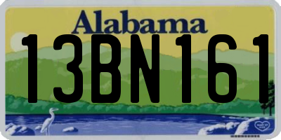 AL license plate 13BN161