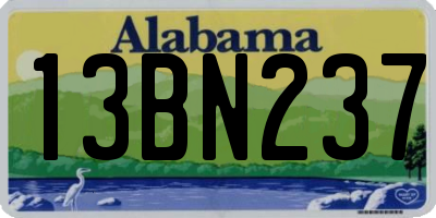 AL license plate 13BN237