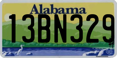 AL license plate 13BN329