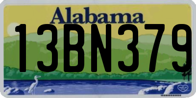 AL license plate 13BN379