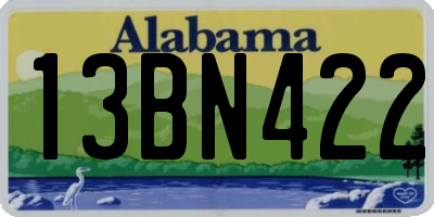 AL license plate 13BN422