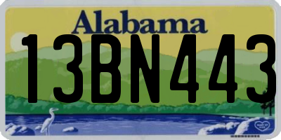 AL license plate 13BN443