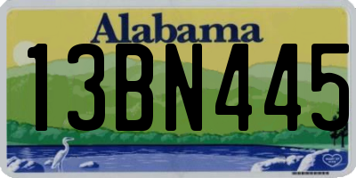 AL license plate 13BN445