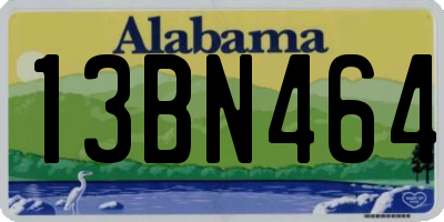 AL license plate 13BN464