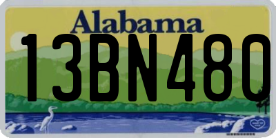 AL license plate 13BN480