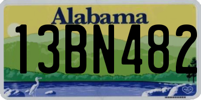 AL license plate 13BN482