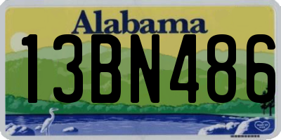AL license plate 13BN486