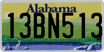 AL license plate 13BN513