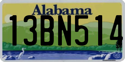 AL license plate 13BN514