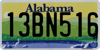 AL license plate 13BN516