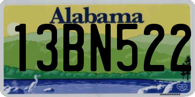 AL license plate 13BN522