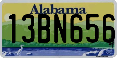 AL license plate 13BN656