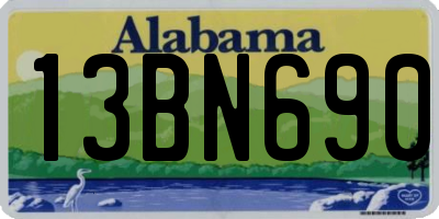 AL license plate 13BN690