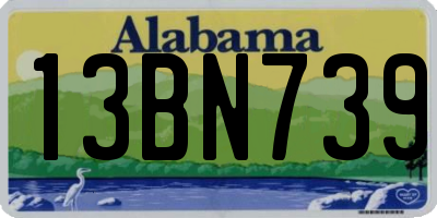 AL license plate 13BN739