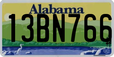 AL license plate 13BN766
