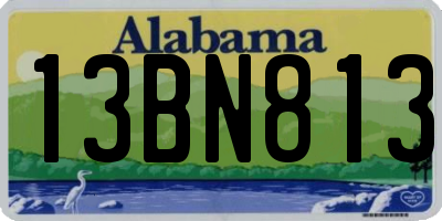 AL license plate 13BN813