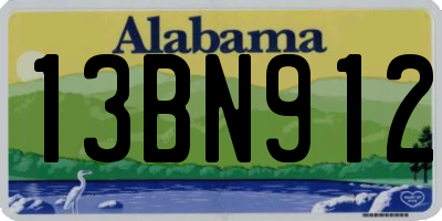 AL license plate 13BN912