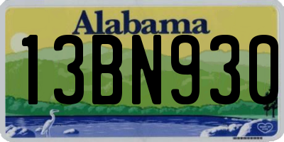 AL license plate 13BN930