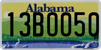 AL license plate 13BO050