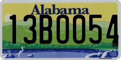 AL license plate 13BO054