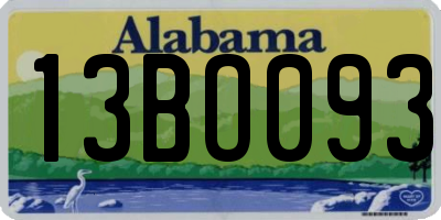 AL license plate 13BO093