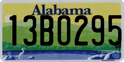 AL license plate 13BO295