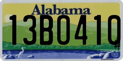 AL license plate 13BO410