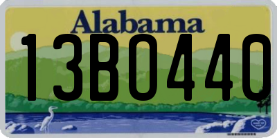 AL license plate 13BO440