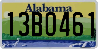 AL license plate 13BO461